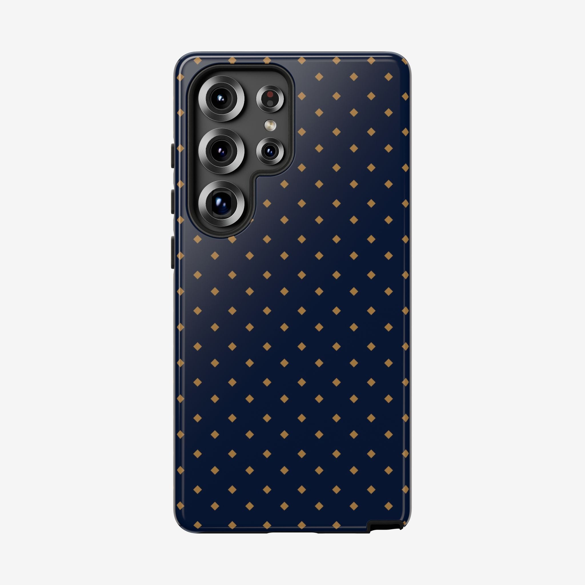 Navy Gold Dot