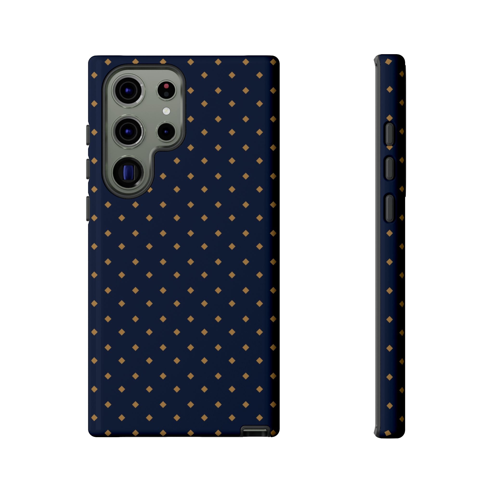 Navy Gold Dot