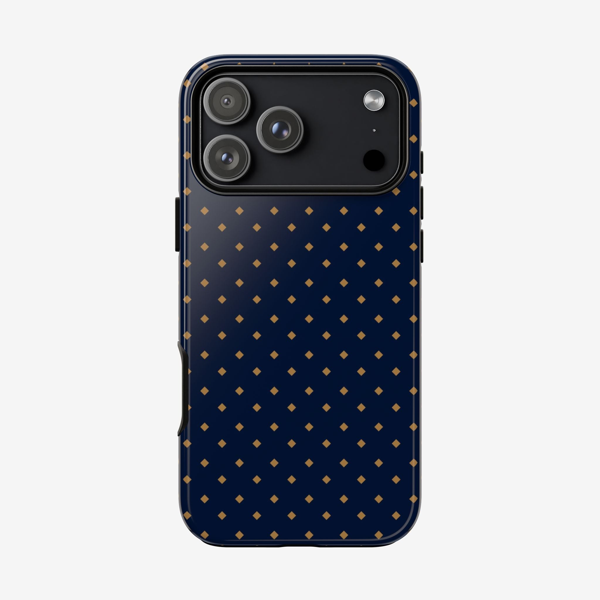 Navy Gold Dot