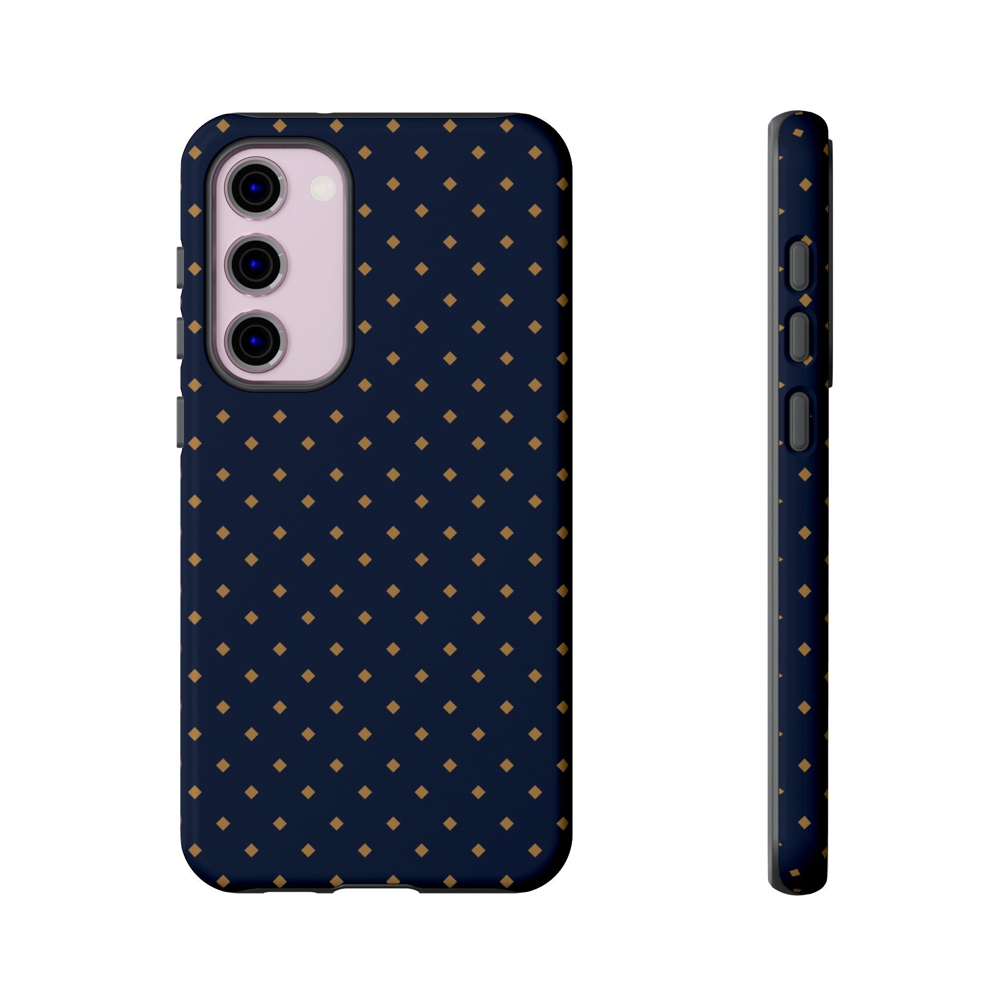 Navy Gold Dot