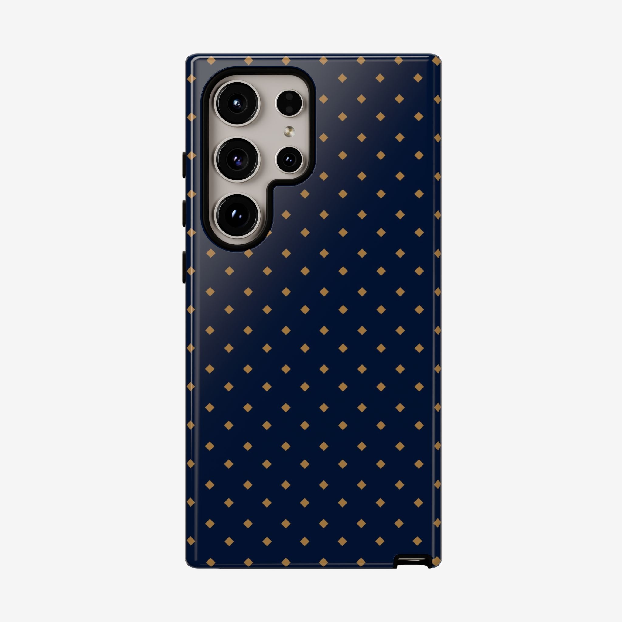 Navy Gold Dot