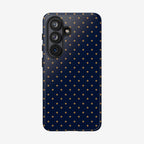 Navy Gold Dot