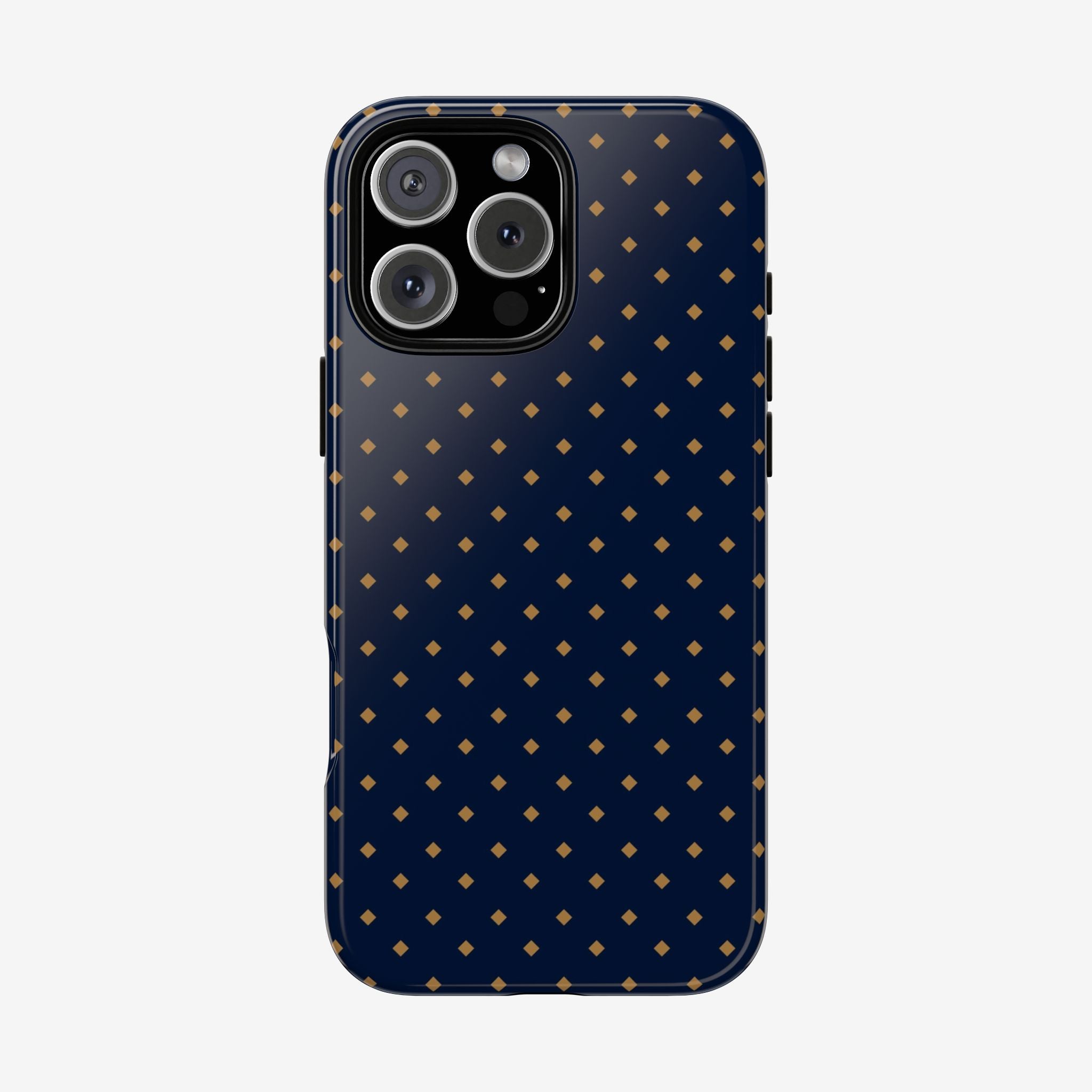 Navy Gold Dot