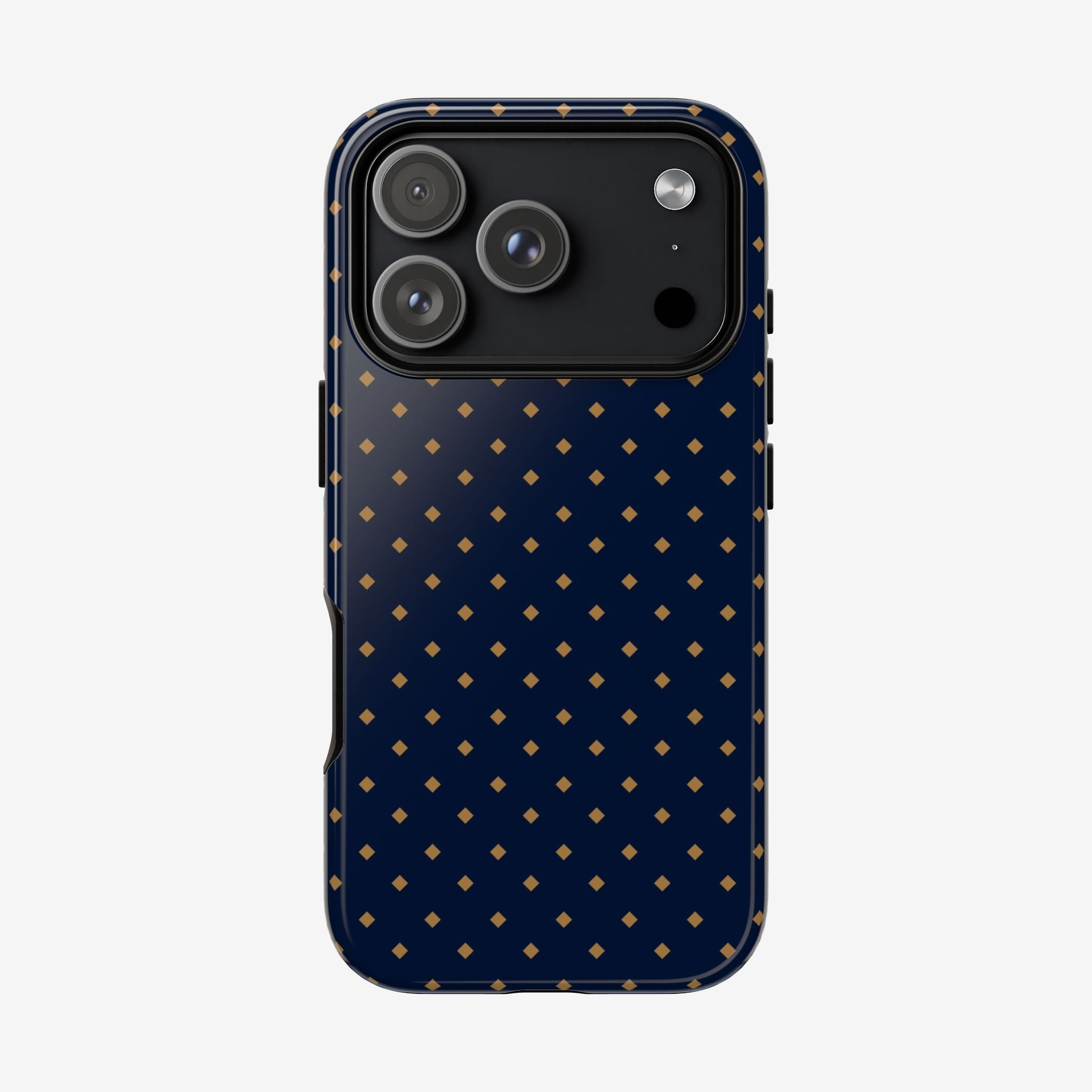 Navy Gold Dot