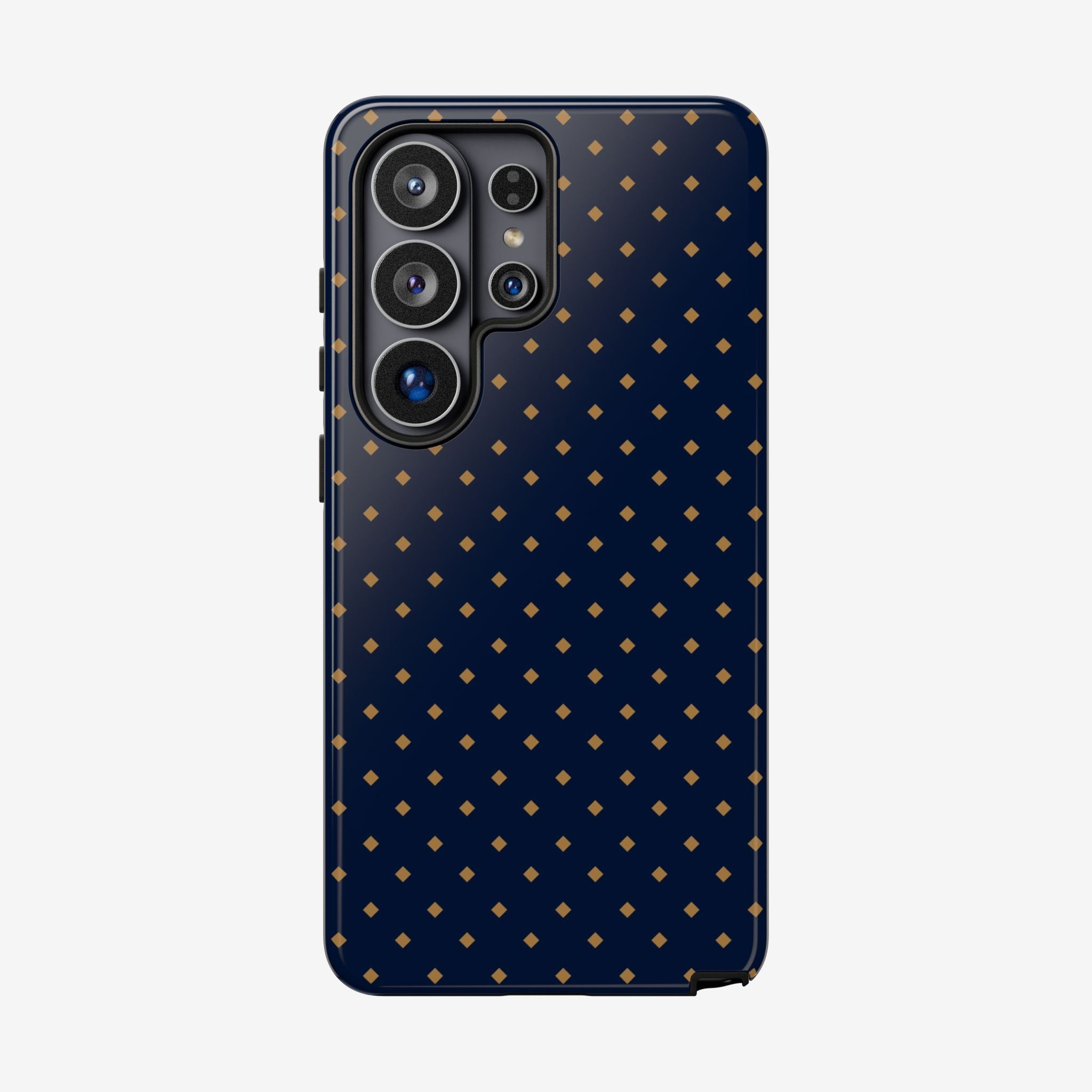 Navy Gold Dot