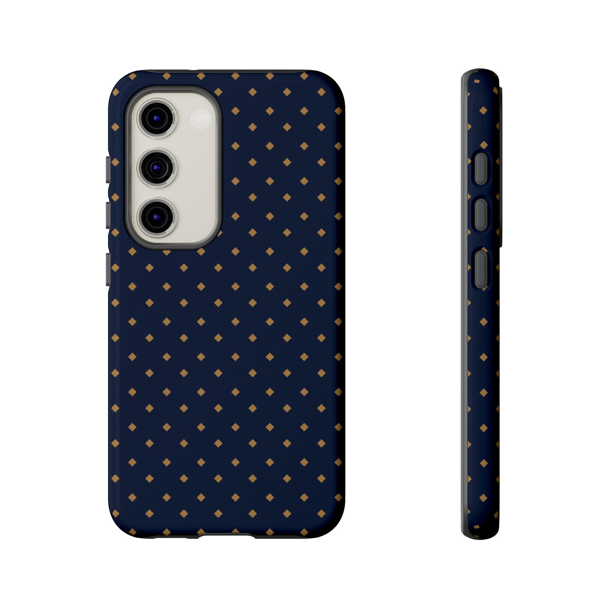 Navy Gold Dot