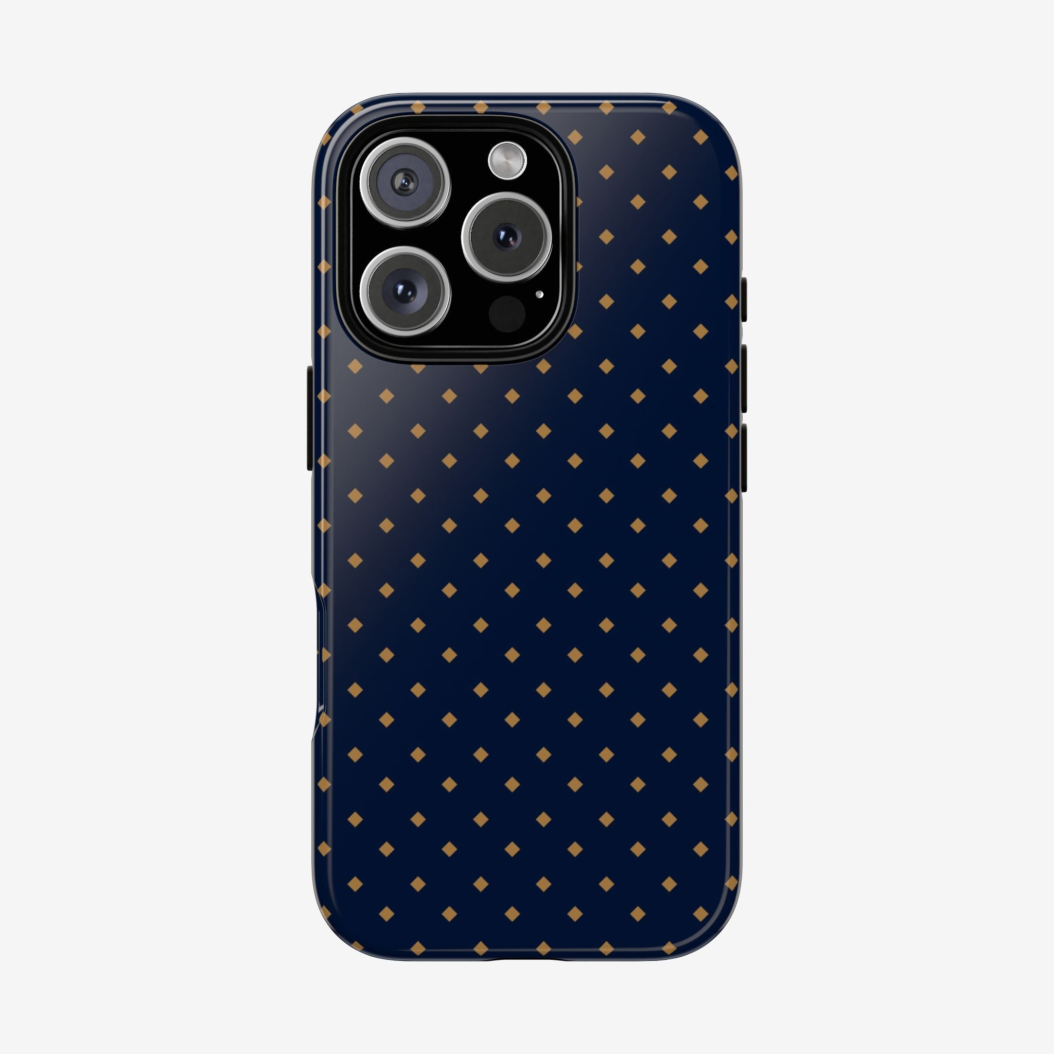 Navy Gold Dot